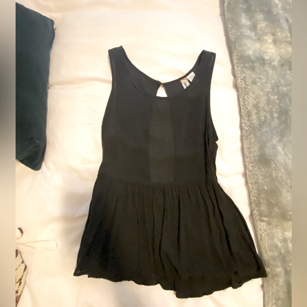 Black tank top